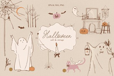 Halloween Collection Softy And Vintage