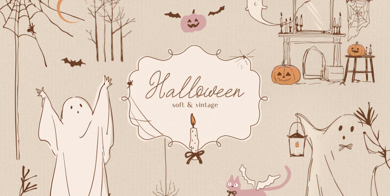 Halloween Collection Softy And Vintage