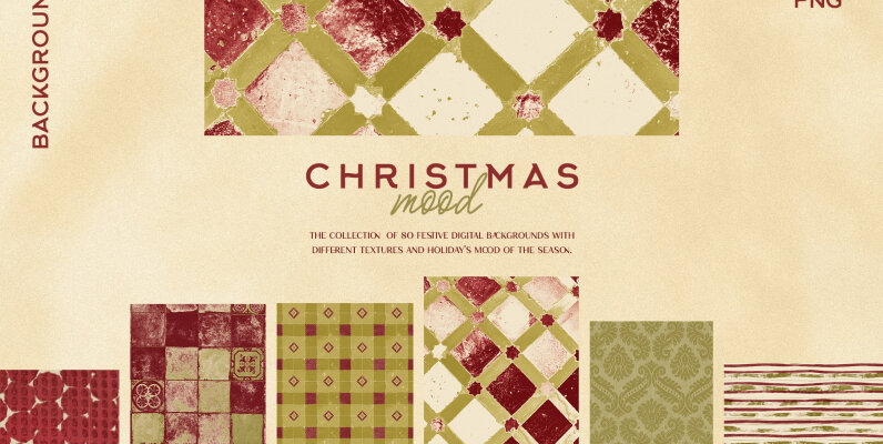 Christmas Mood Backgrounds Textures Collection