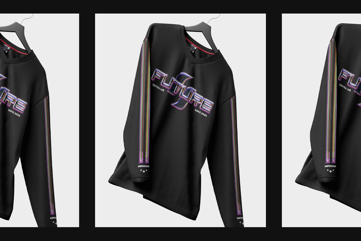 Retro Futuristic Chrome Text Effect 6