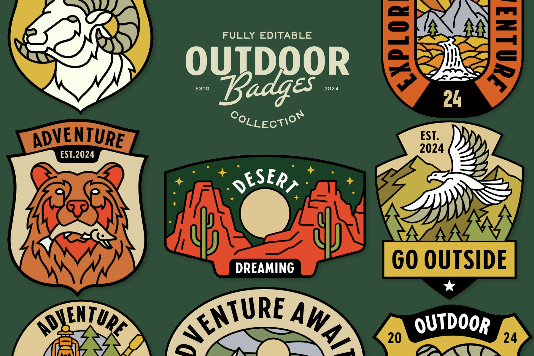 Outdoor Badge Collection 1
