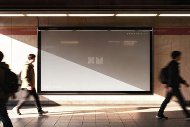 Subway Billboard Mockup