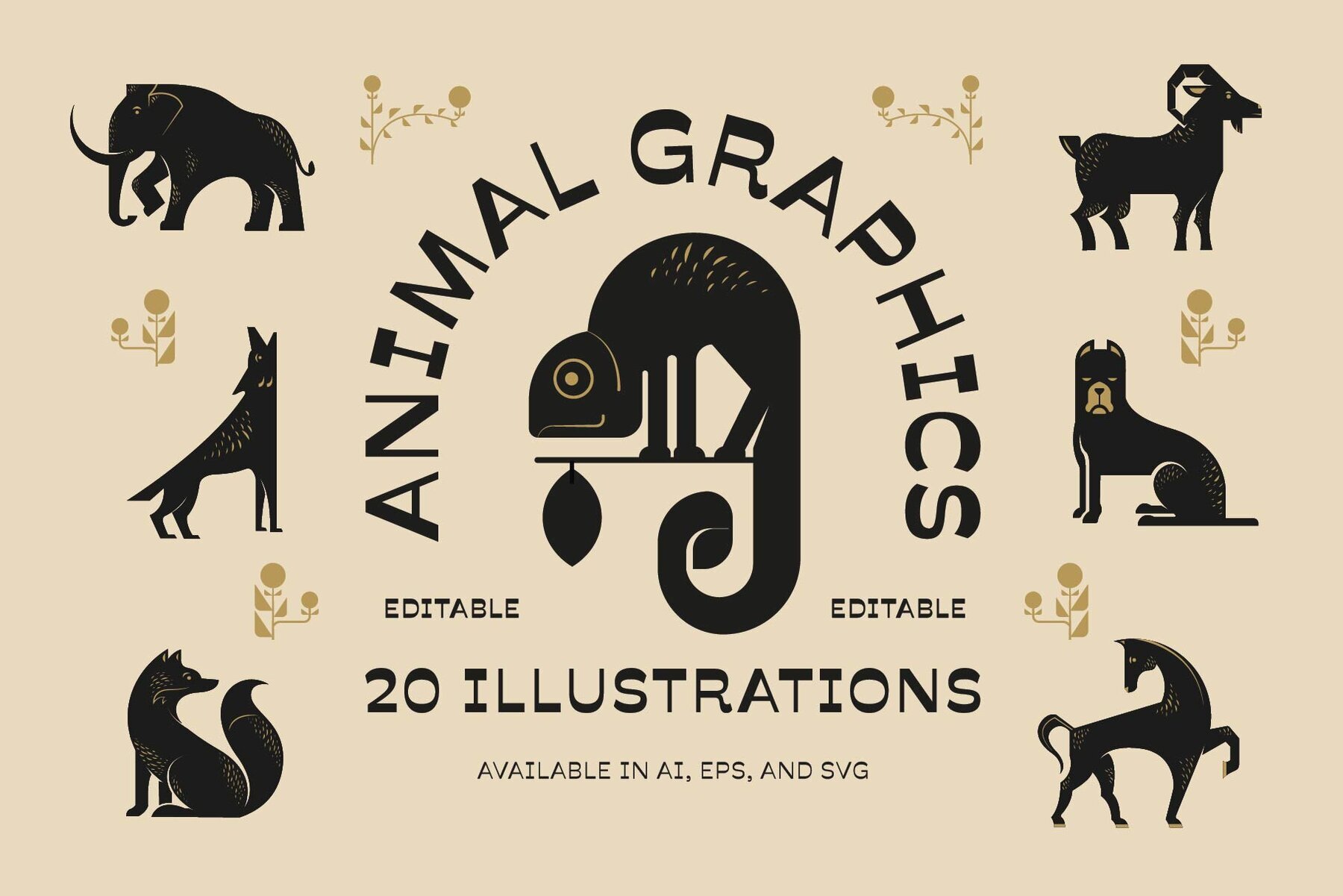 Abstract Animal Graphic 1