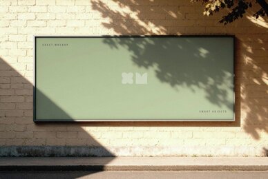 Outdoor Wall Billboard Mockup