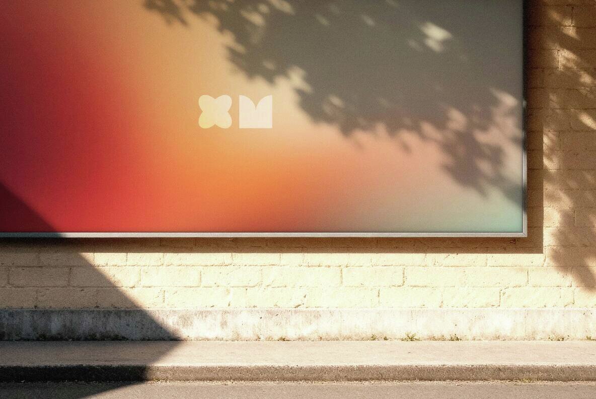 Outdoor Wall Billboard Mockup 3