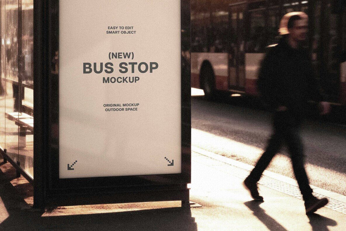 Bus Stop Mockup 3