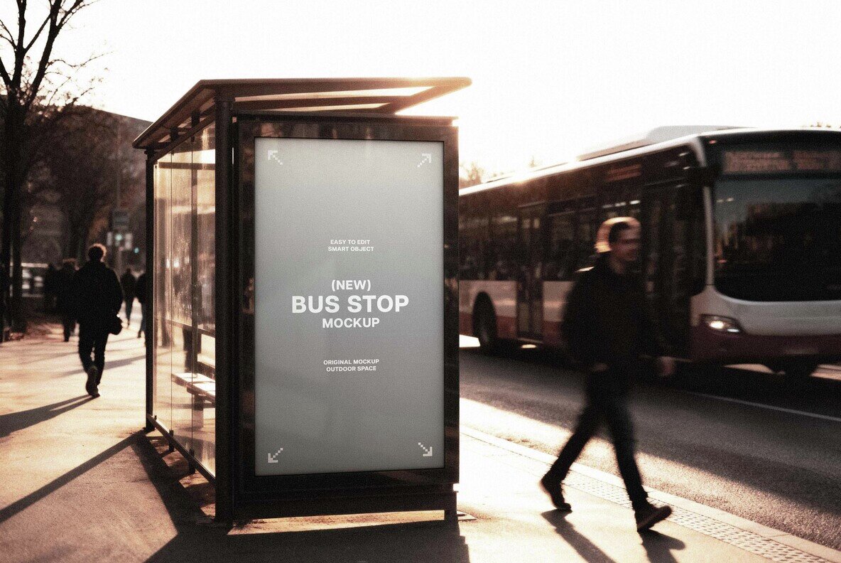 Bus Stop Mockup 4
