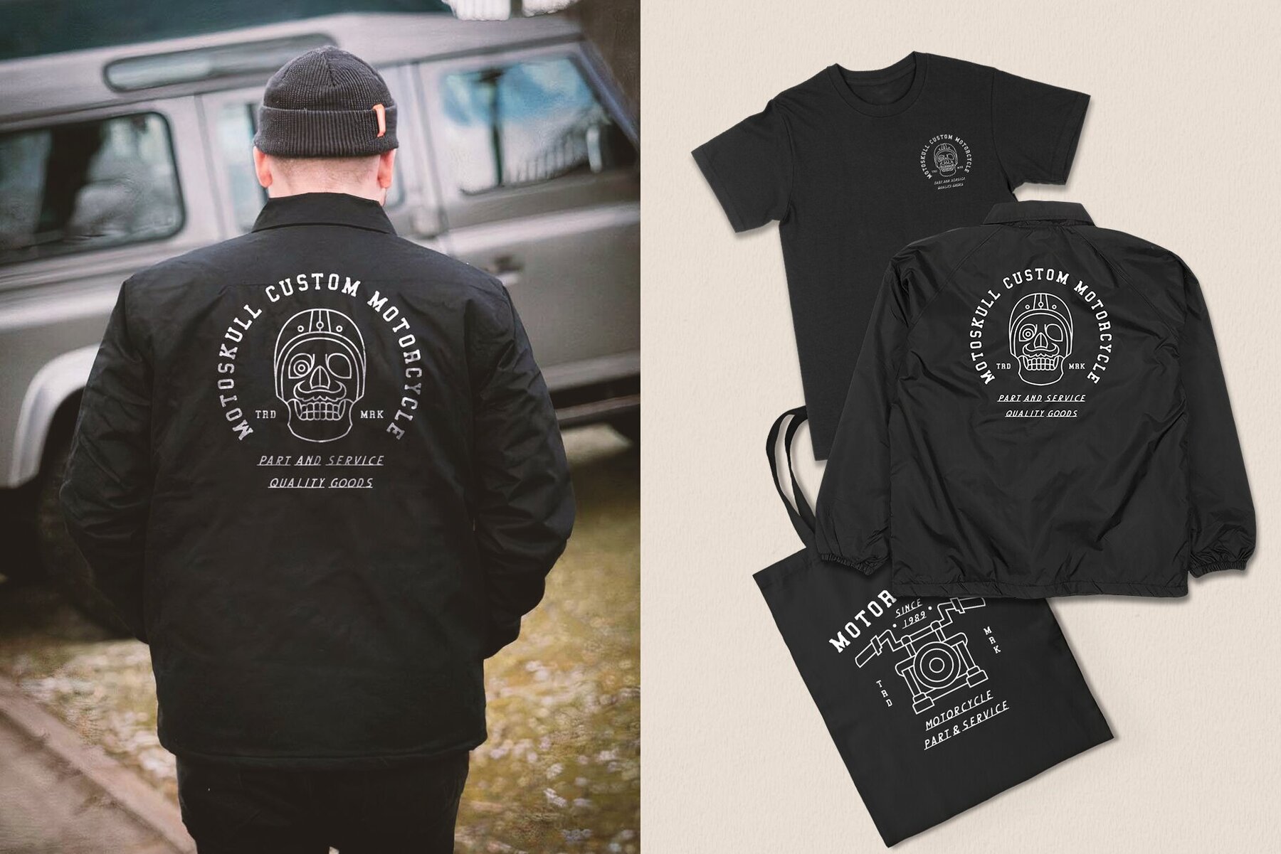 Vintage Motorcycle Line Illustration 4