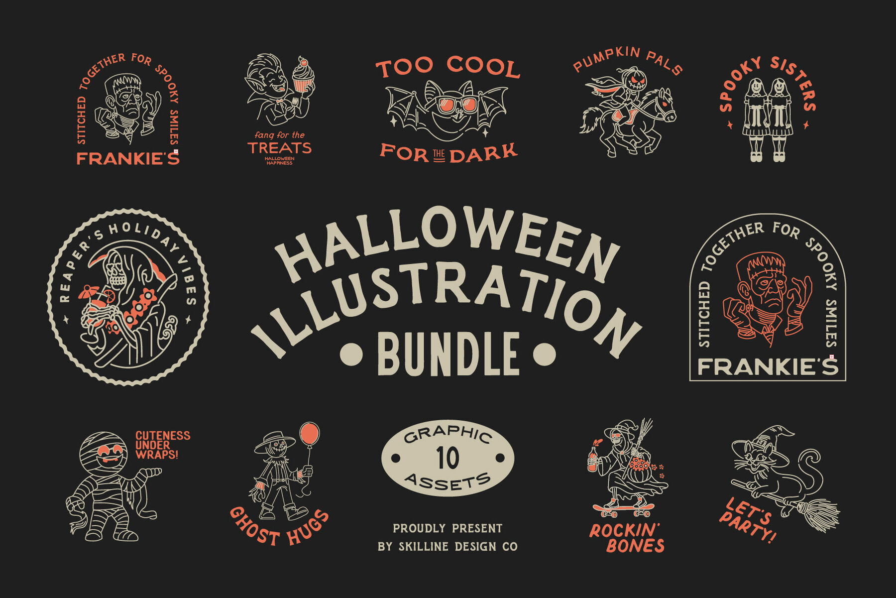 Halloween Illustration Bundle 1