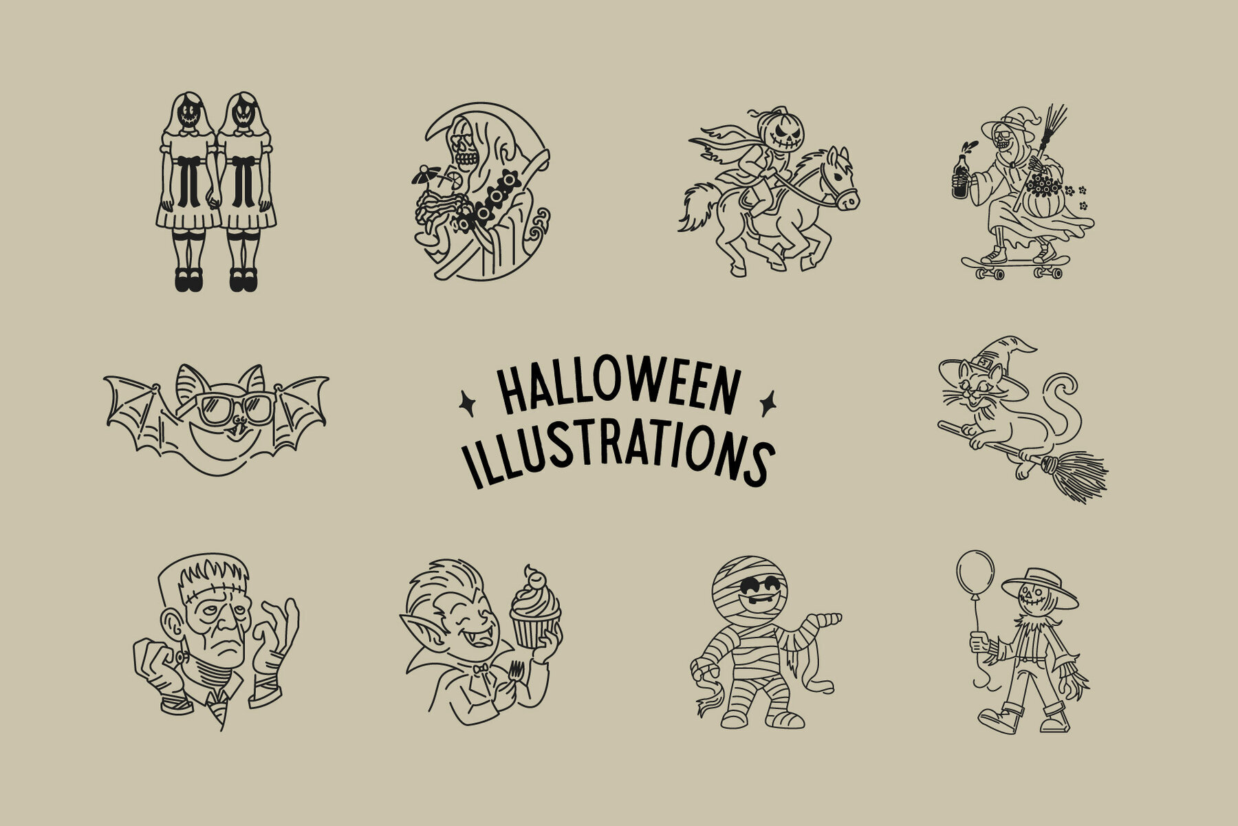 Halloween Illustration Bundle 2