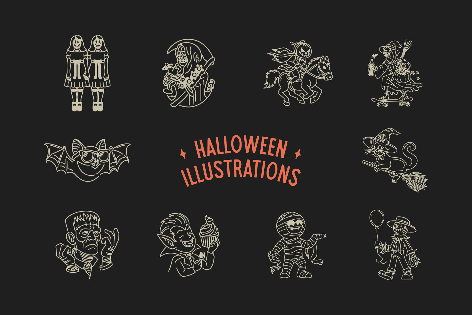 Halloween Illustration Bundle 3