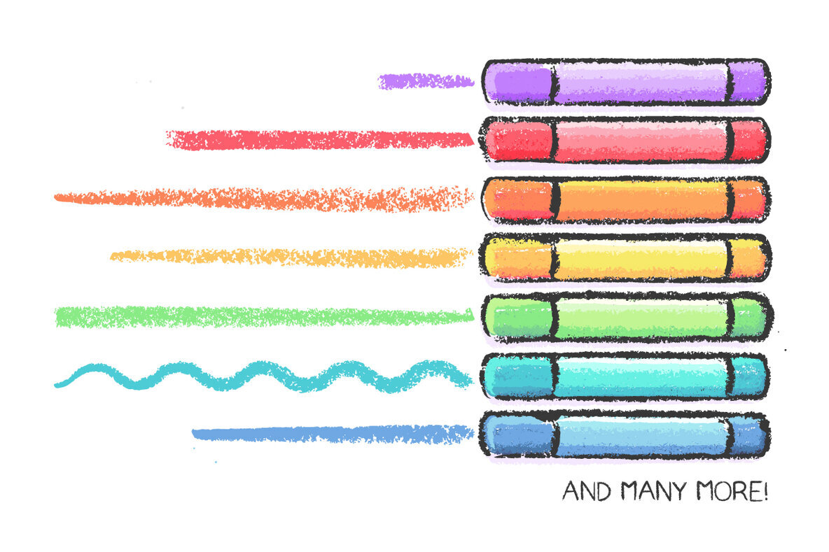 Oil Pastel Brushes 3