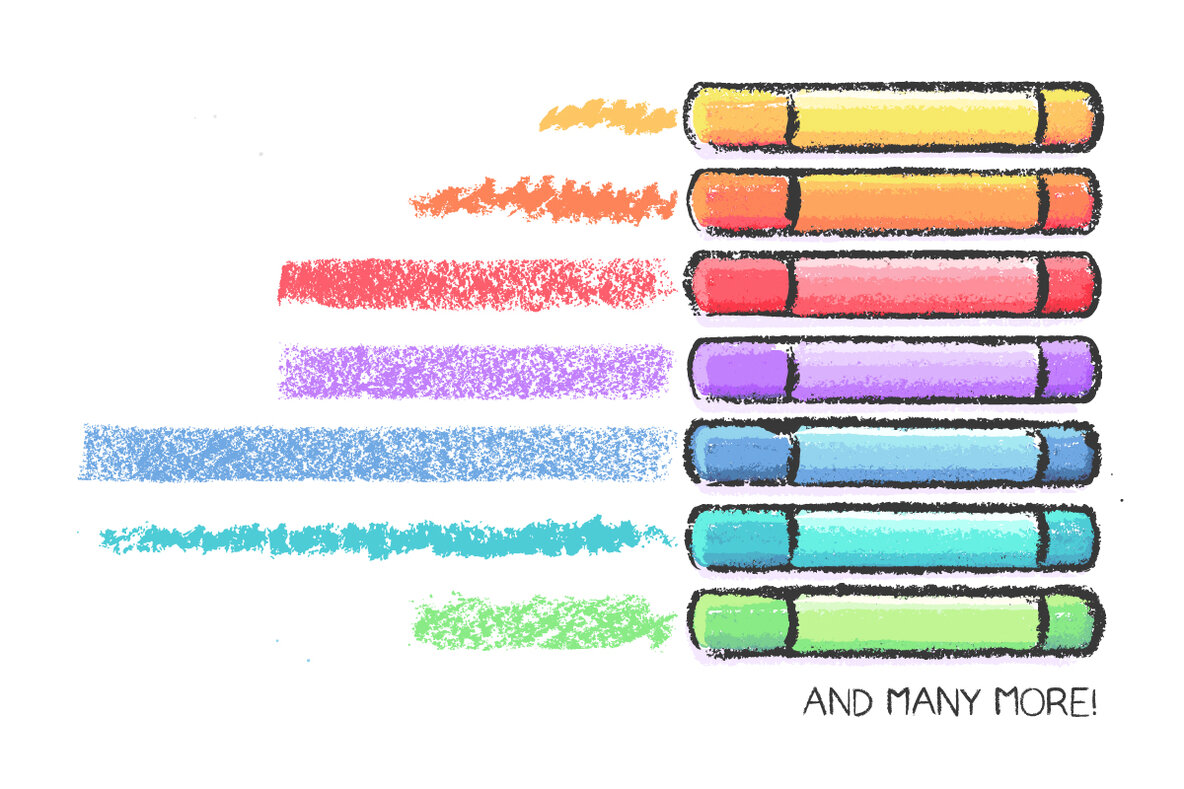 Oil Pastel Brushes 4