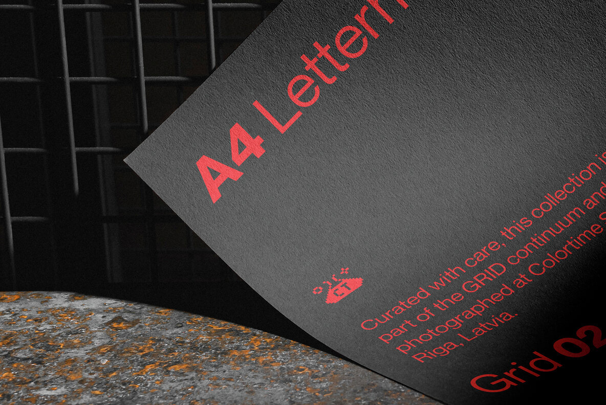 A4 Letterhead Mockup Grid 02 2