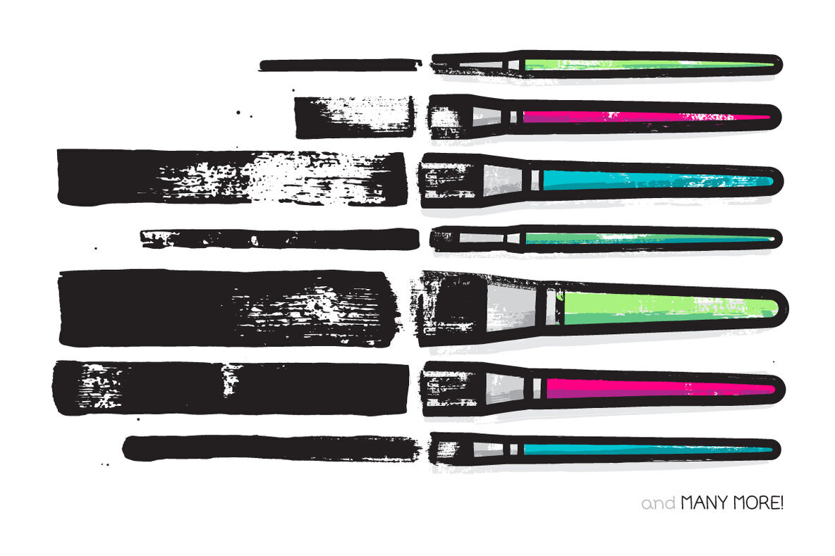 Flat Paint Brushes 3