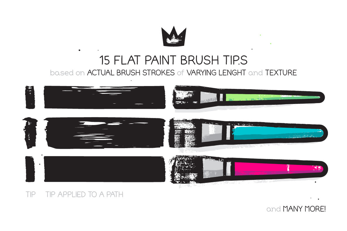 Flat Paint Brushes 4