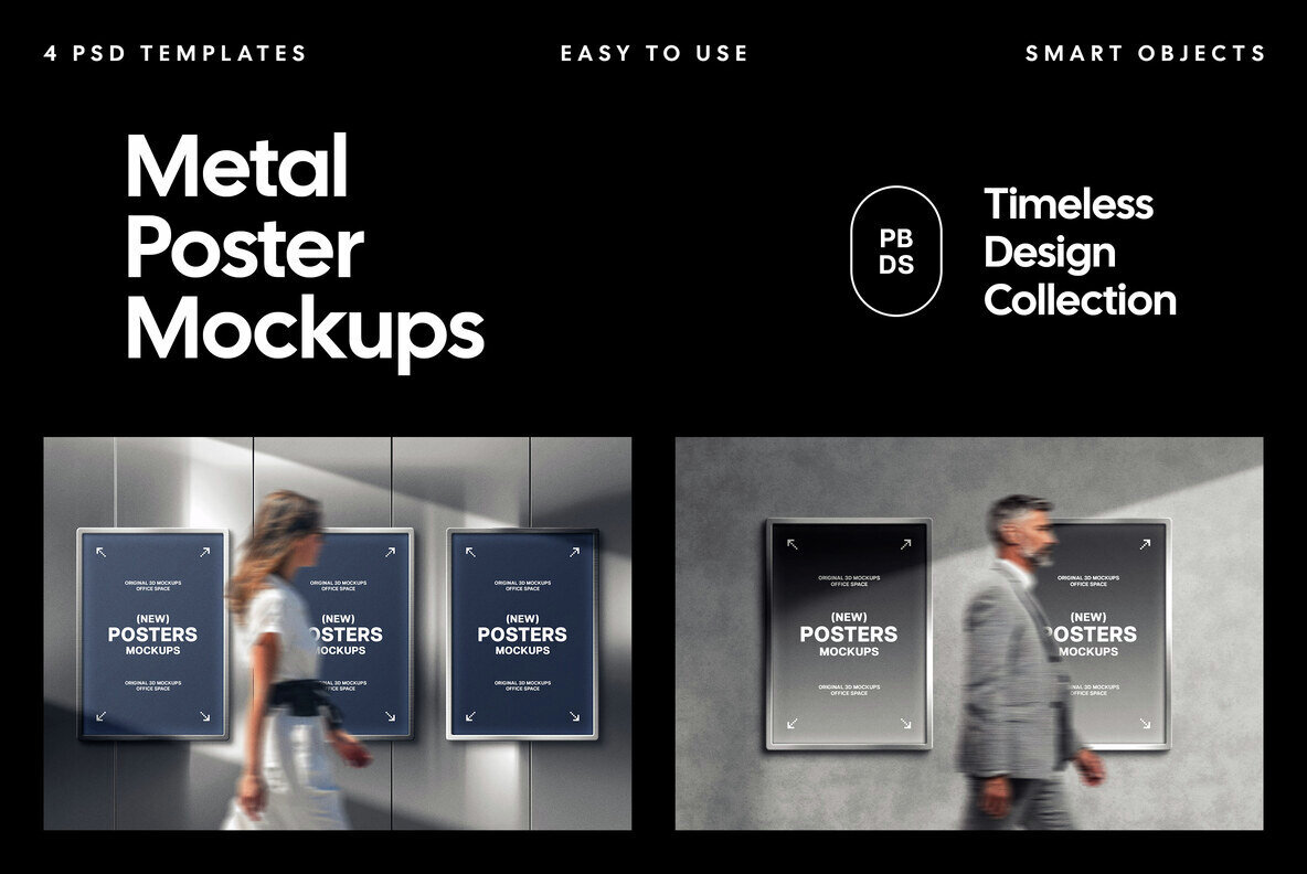 Metal Poster Mockups 1