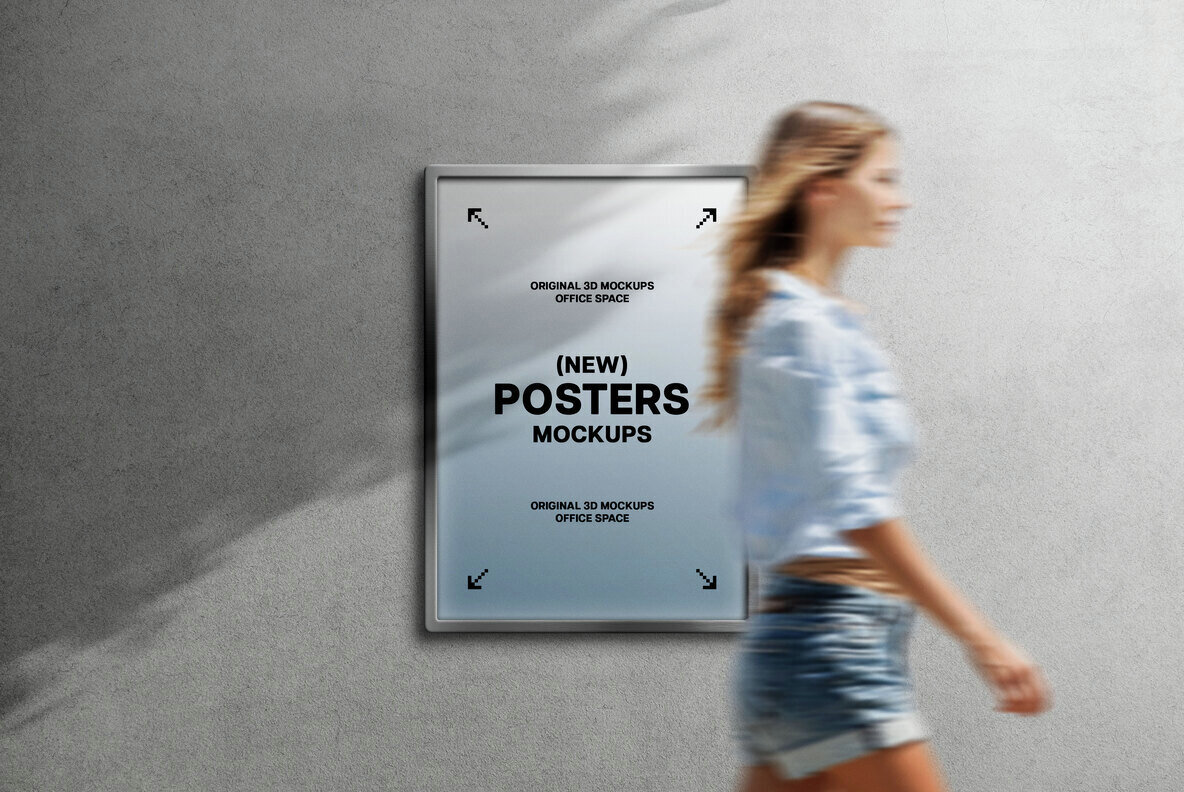 Metal Poster Mockups 3