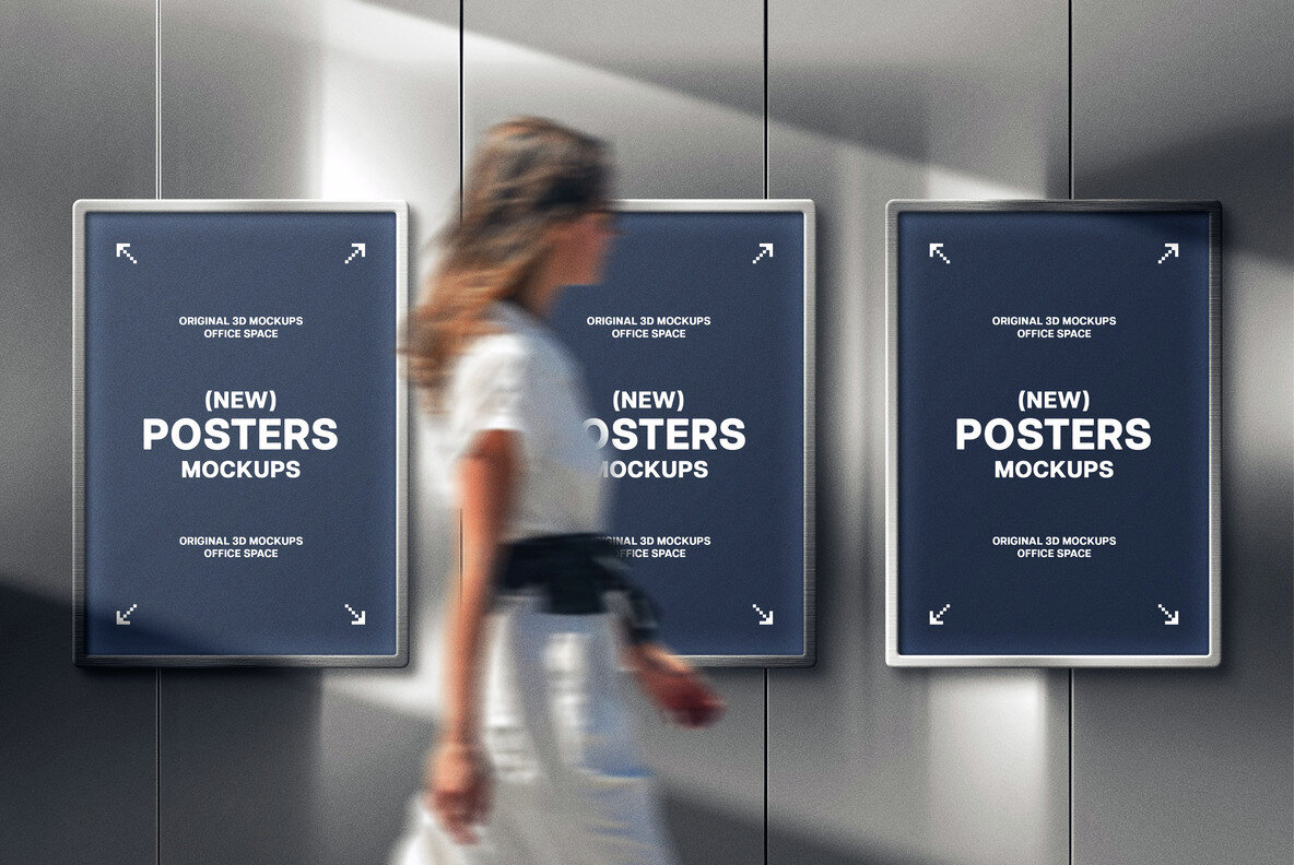 Metal Poster Mockups 4
