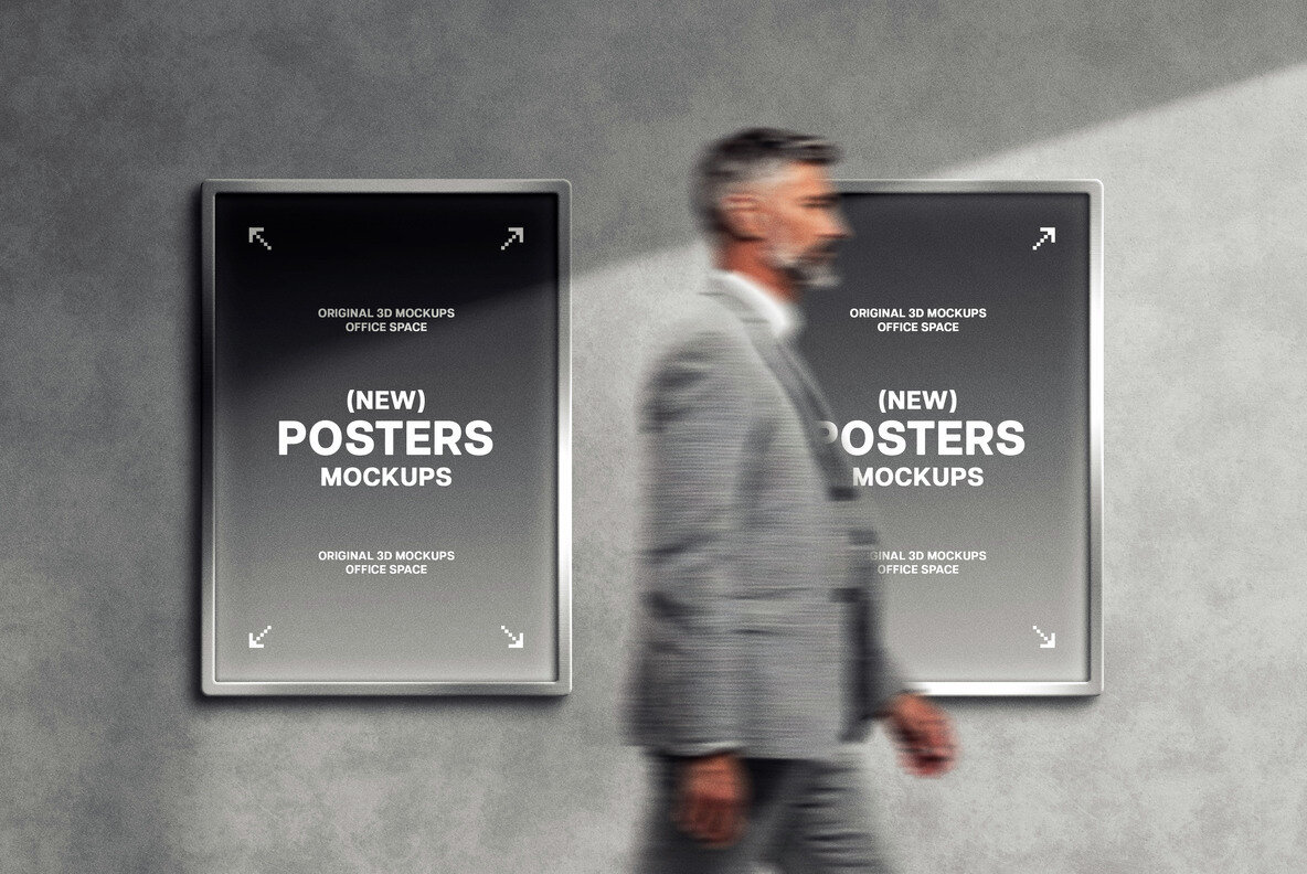 Metal Poster Mockups 5