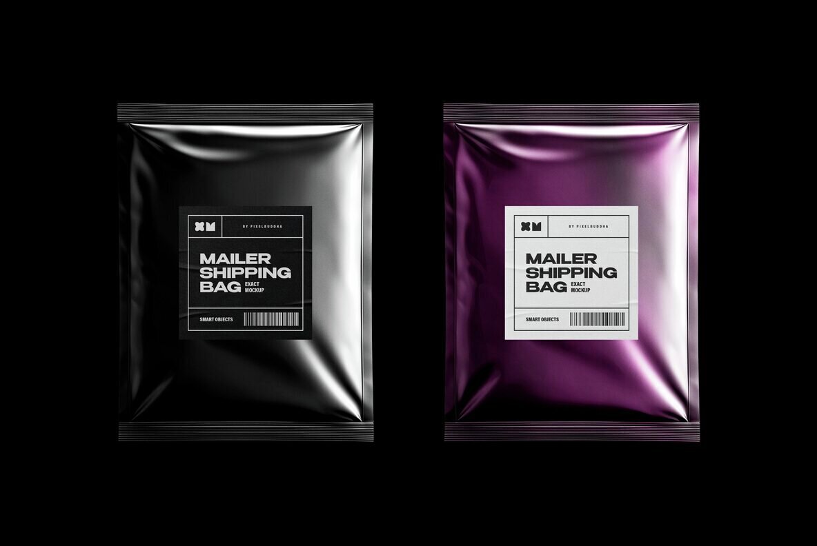 Plastic Mailer Bag Mockup 1
