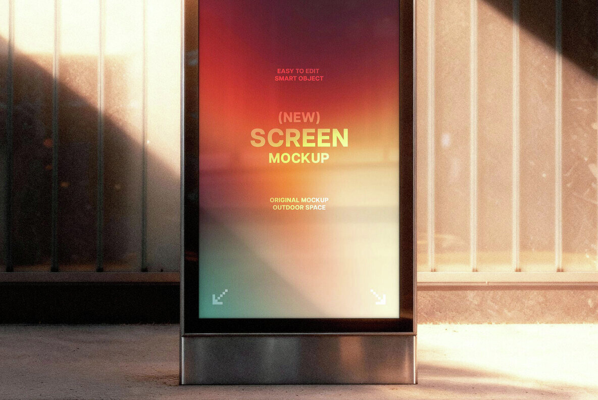 Golden Hour Digital Sigange Mockup 3