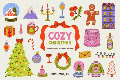 Cozy Christmas Clipart