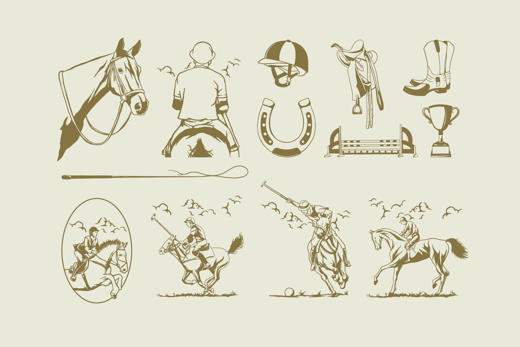 Equestrian Heritage Graphic Pack 2