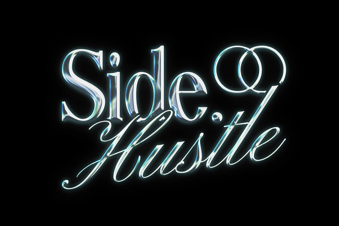 Chrome Text and Logo Effect 2