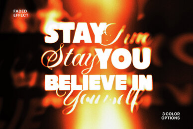 Acid Faded Text and Logo Effect