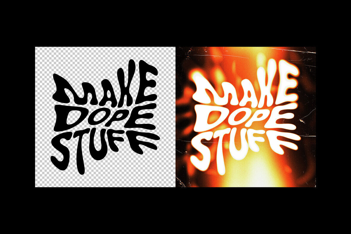 Acid Faded Text and Logo Effect 3