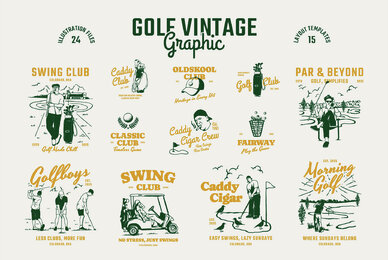 Golf Vintage Graphic Collection