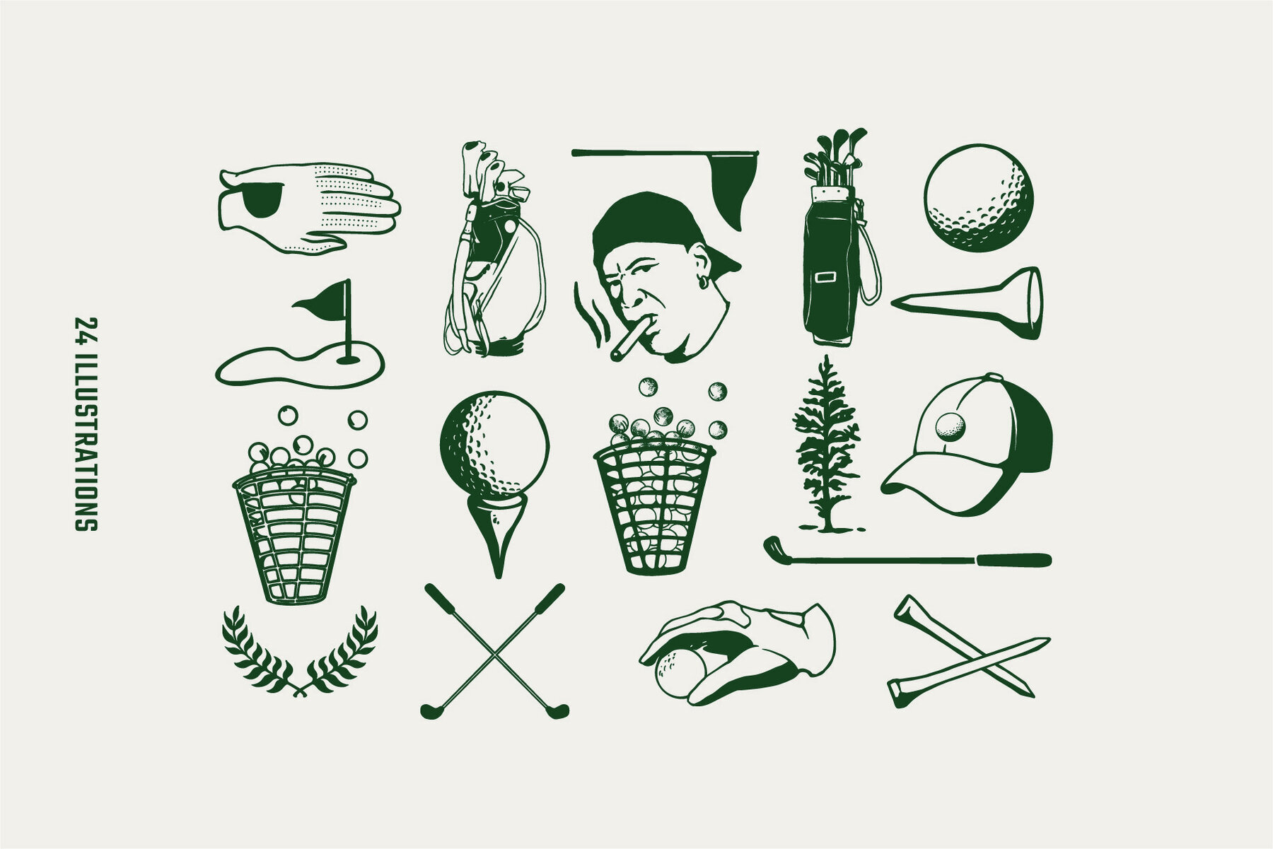 Golf Vintage Graphic Collection 2