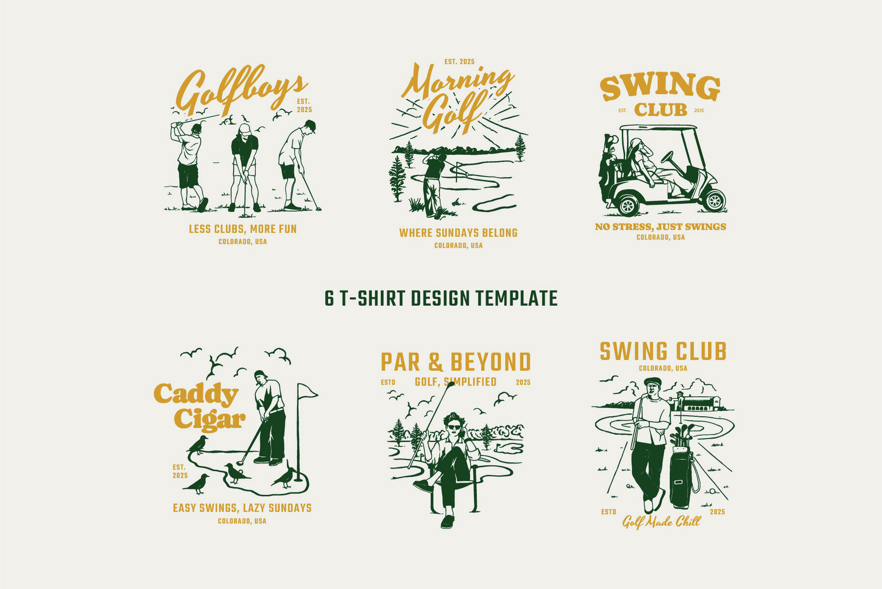 Golf Vintage Graphic Collection 4
