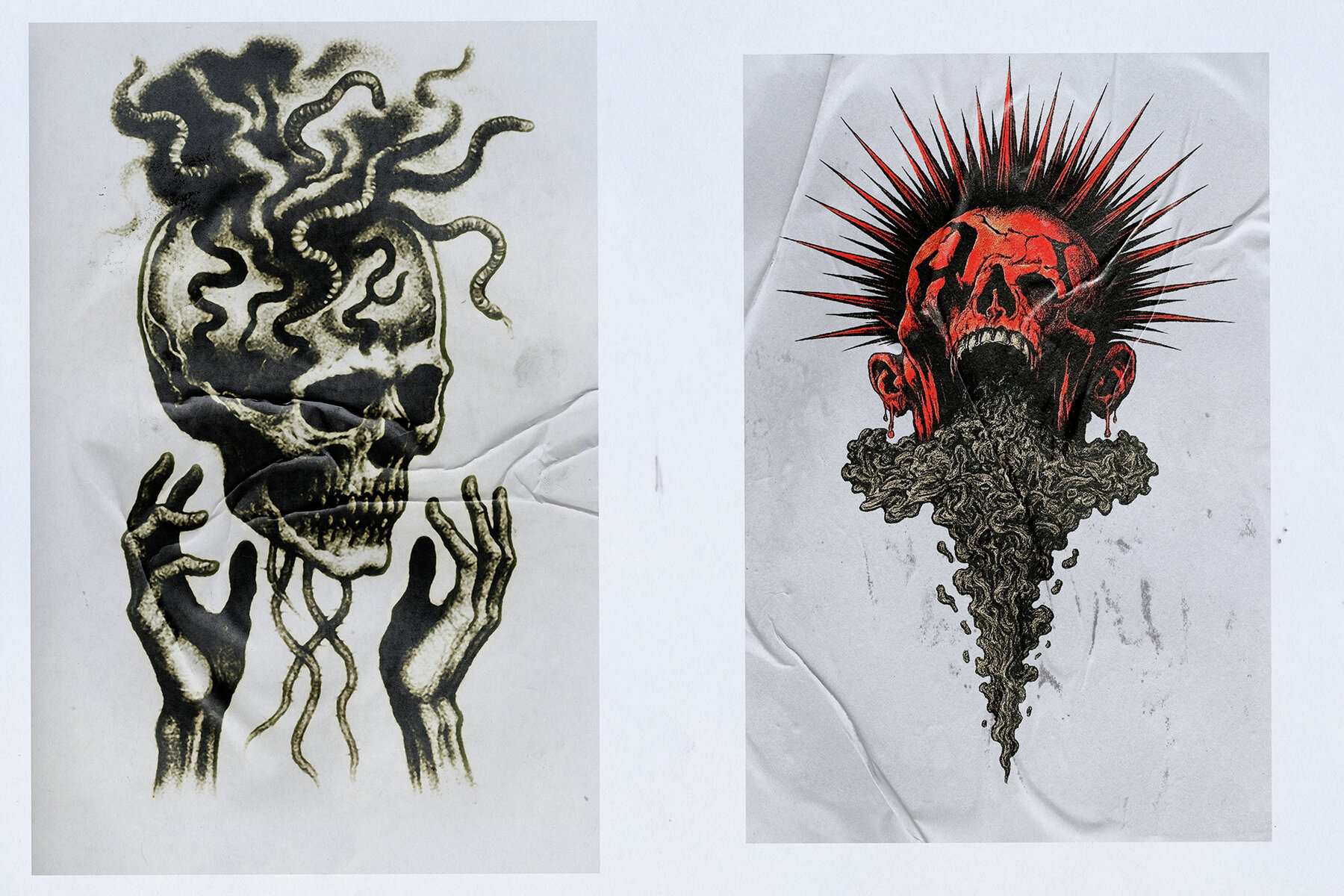 GLUED PAPER TEXTURE PACK 5