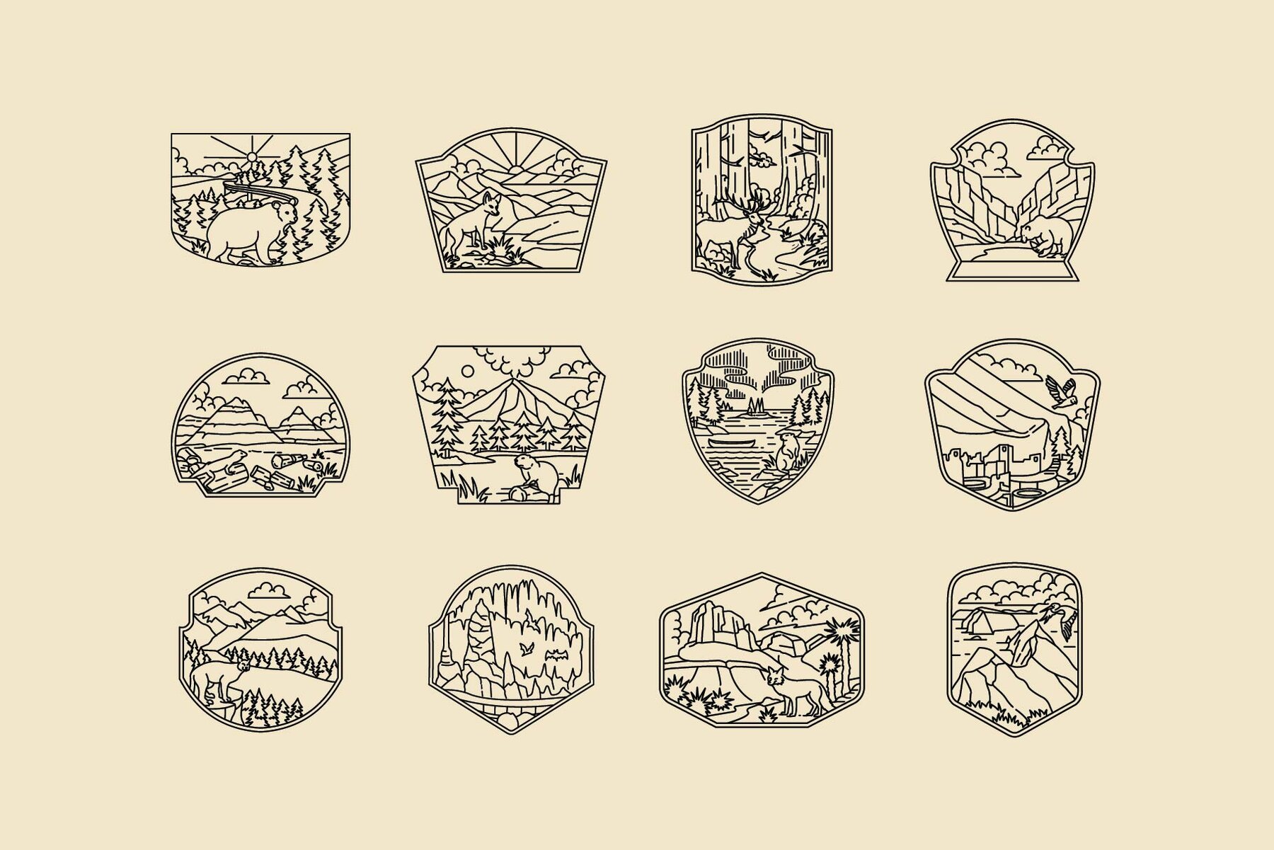 National Park Vintage Illustration 4