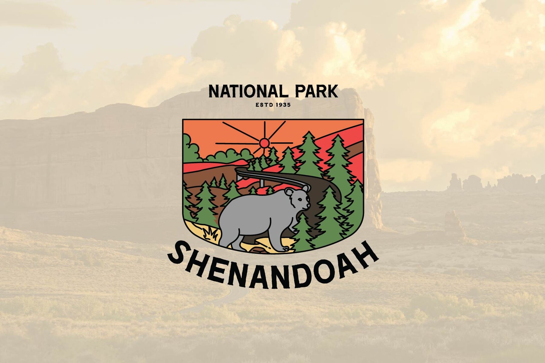 National Park Vintage Illustration 10