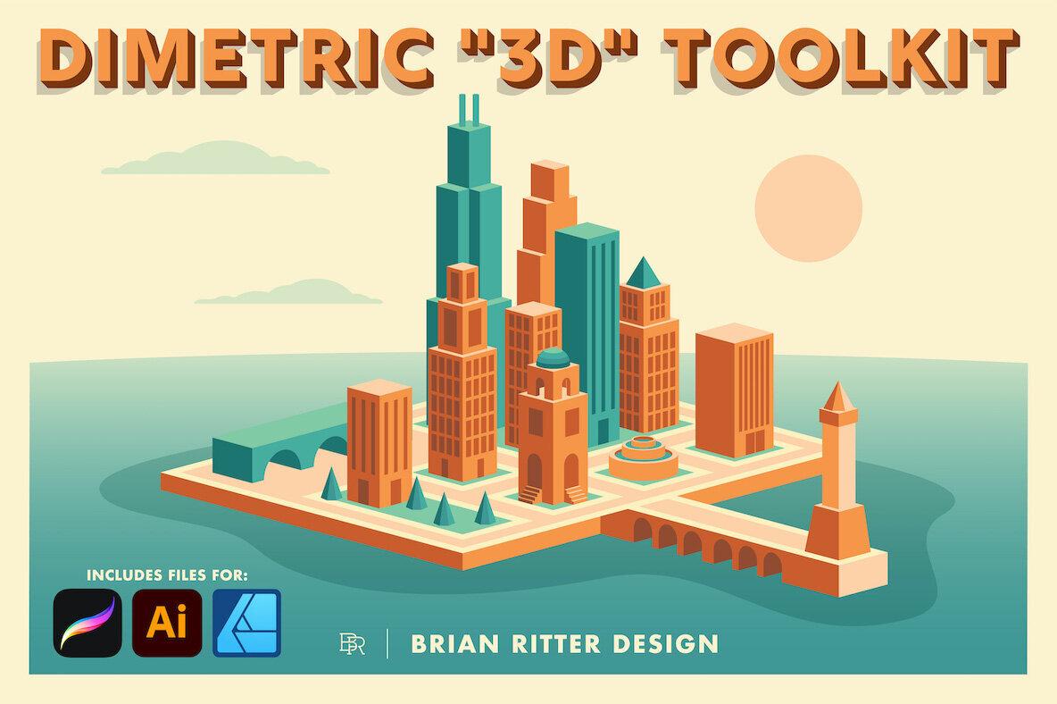 Dimetric 3D Toolkit 1