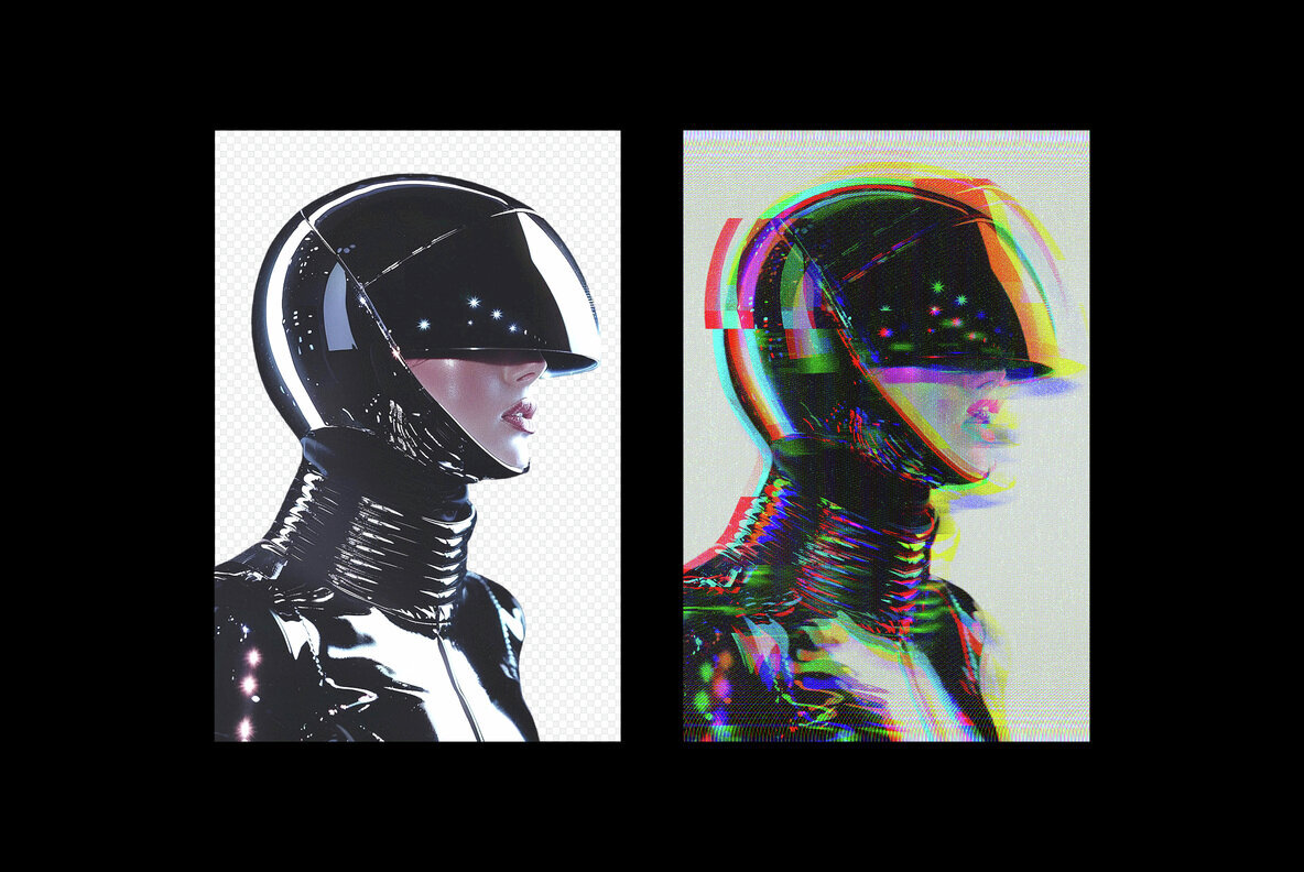 Digital Broken Screen Photo Effect 2