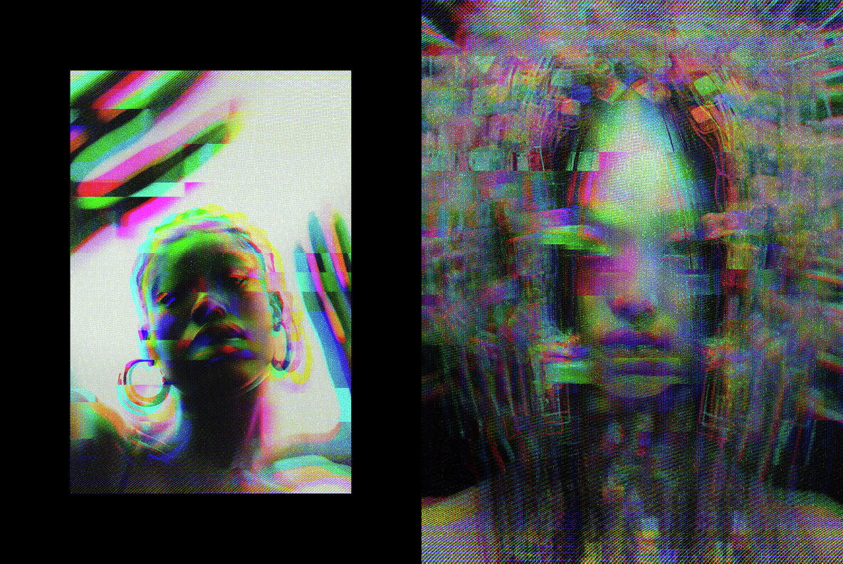 Digital Broken Screen Photo Effect 4