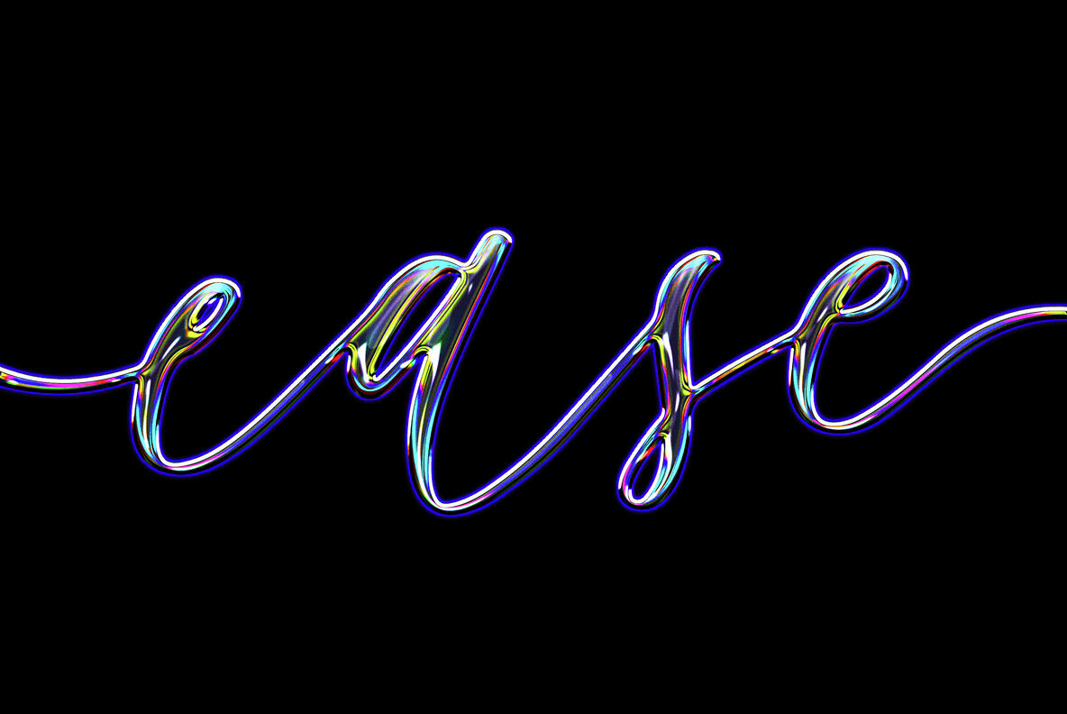 Iridescent Summer Chrome Effect 3