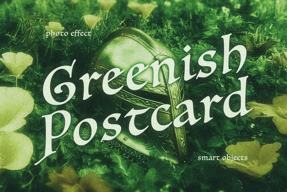 Greenish Postcard Photo Effect 1