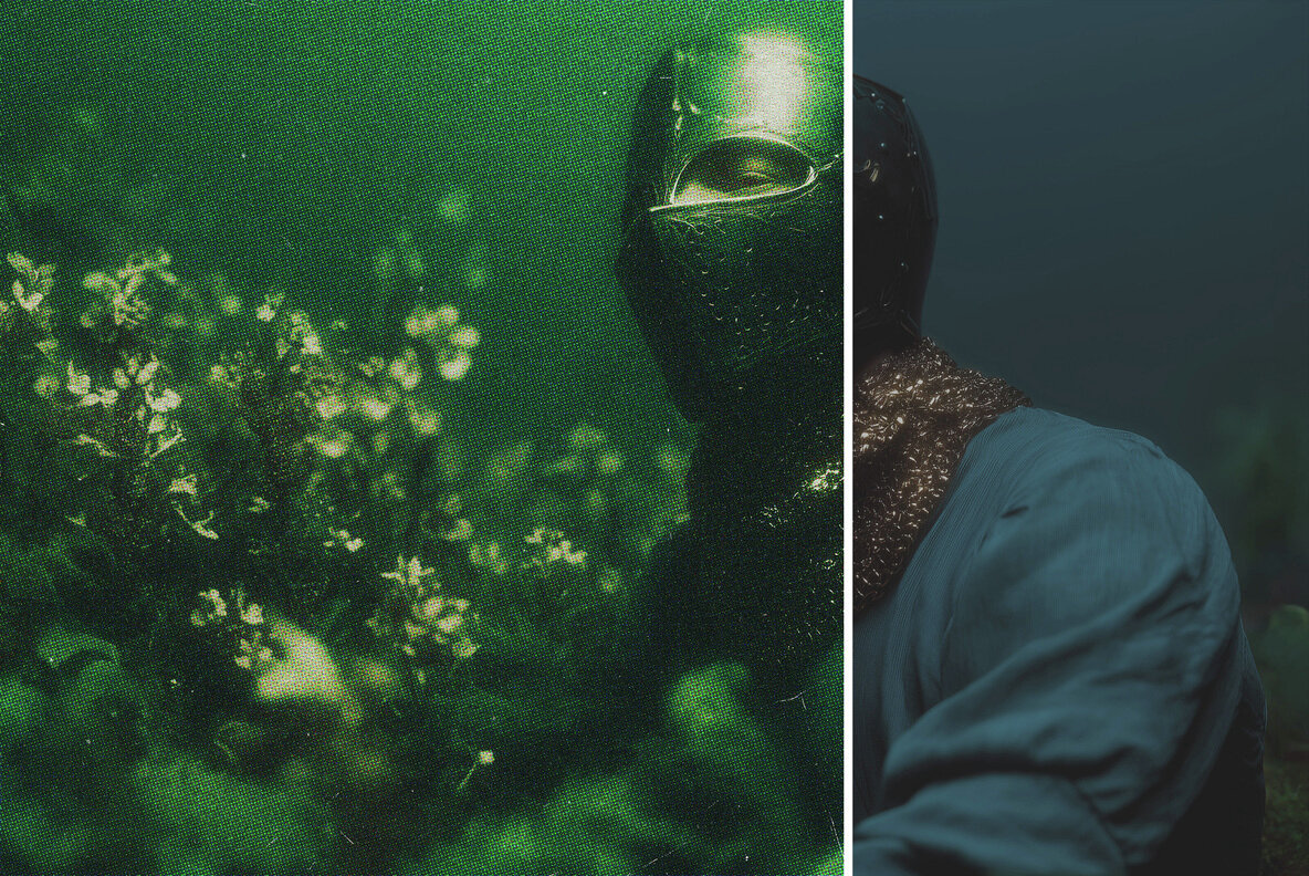 Greenish Postcard Photo Effect 5