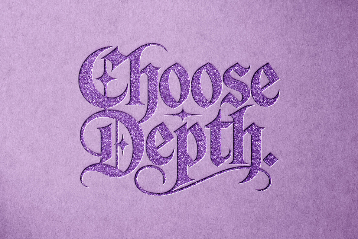 Cut Out Glitter And Text Logo Effect 4