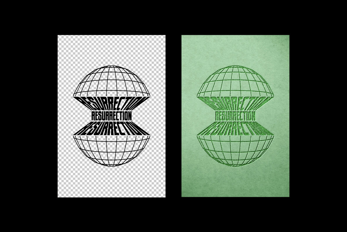 Cut Out Glitter And Text Logo Effect 5