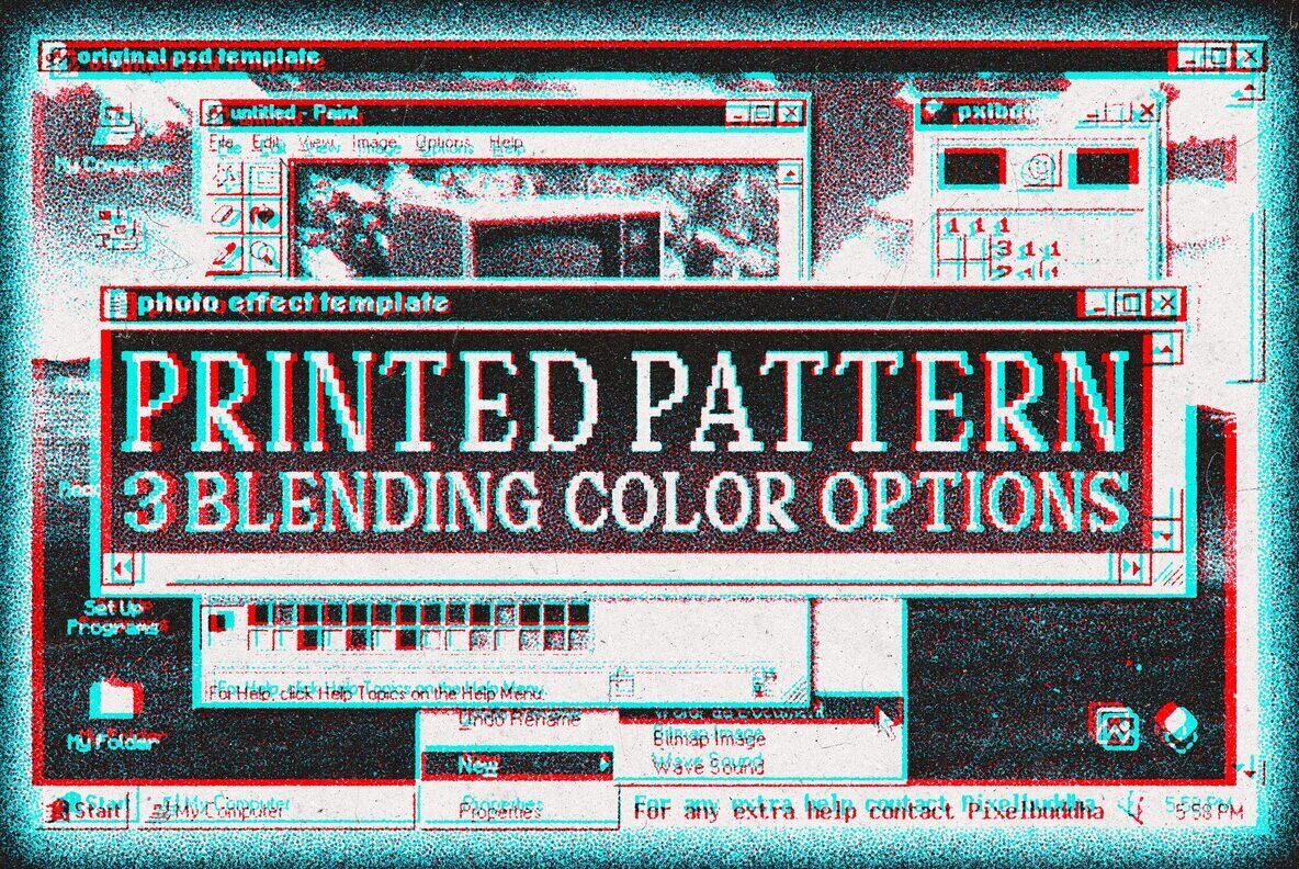 Printed Pattern Digital Effect 1