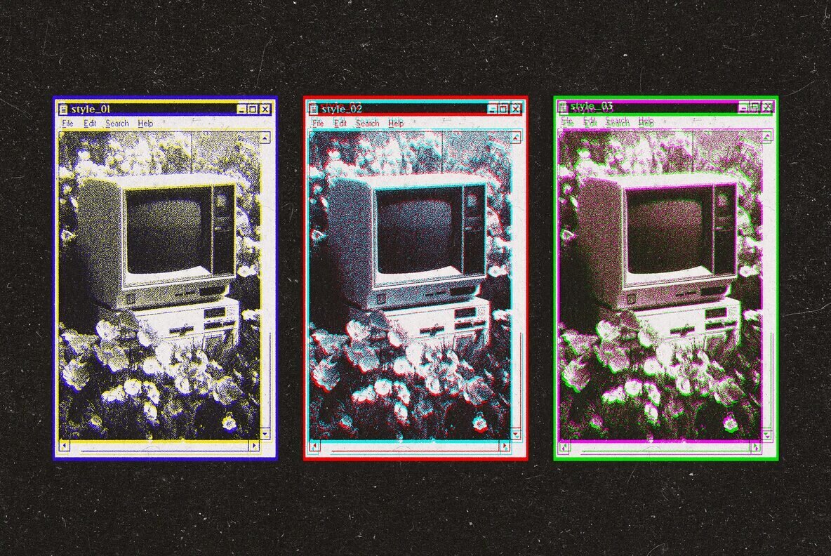 Printed Pattern Digital Effect 2