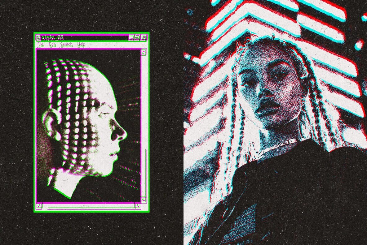 Printed Pattern Digital Effect 4