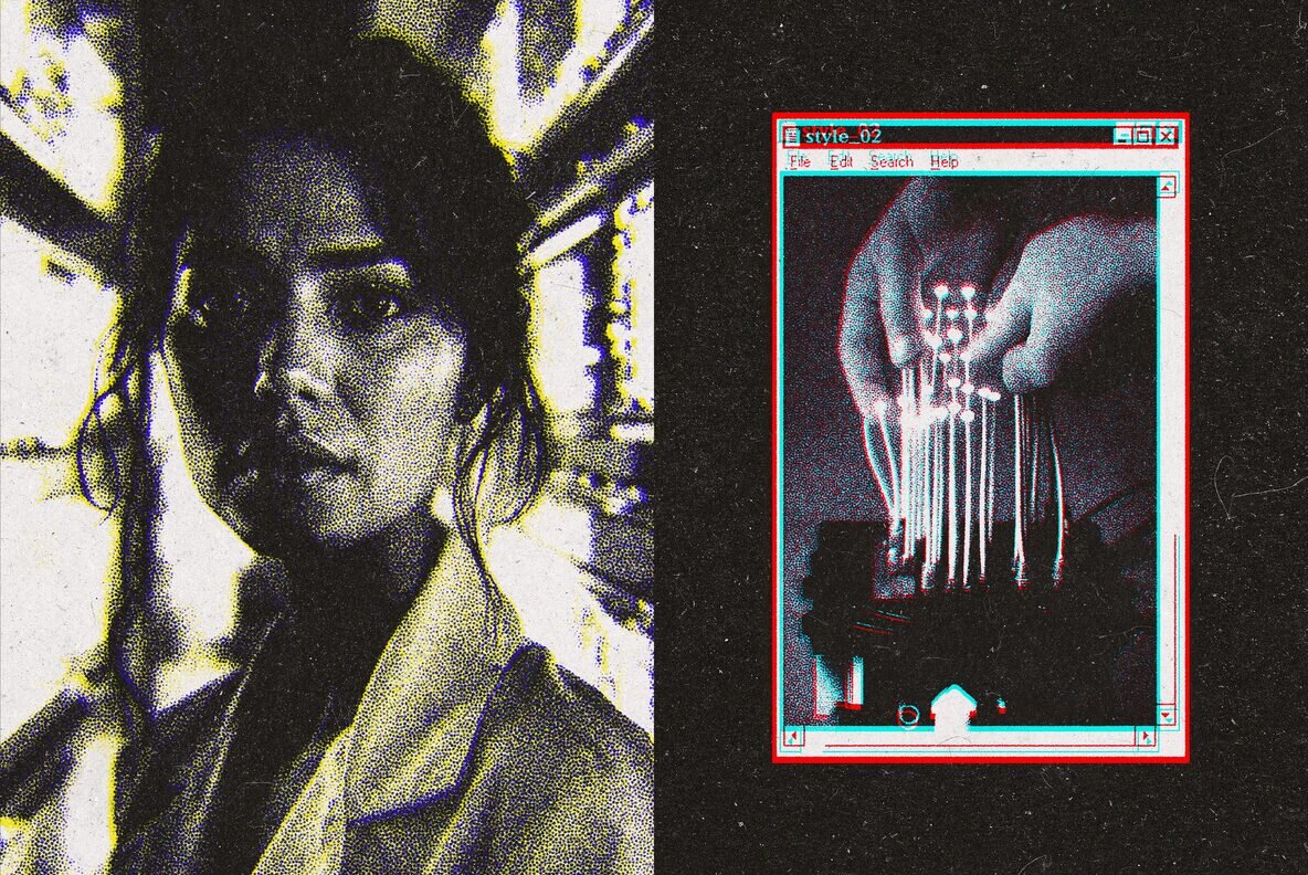 Printed Pattern Digital Effect 6