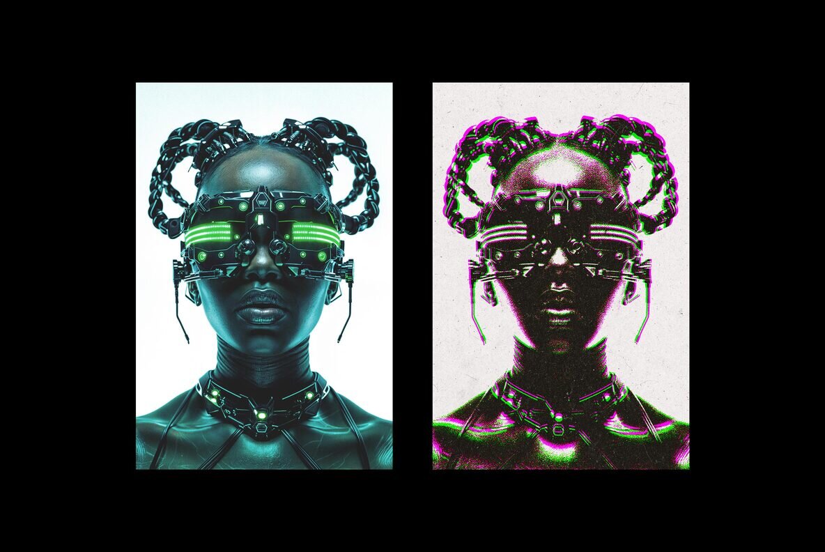 Printed Pattern Digital Effect 8